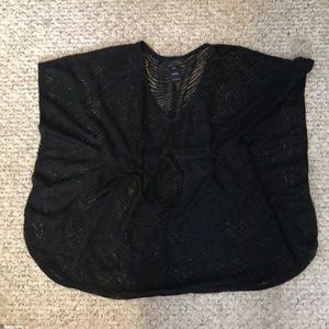 Lacy black Catalina swimsuit coverup